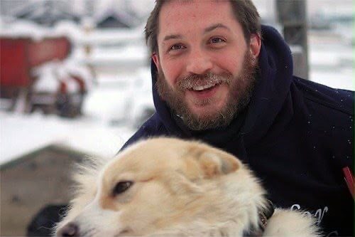 Guide with a Yakutian husky sled dog